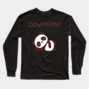 Panda Downtime Long Sleeve T-Shirt